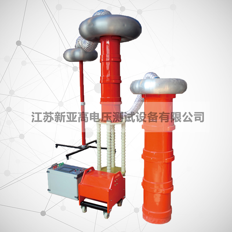 Frequency conversion series resonance test device